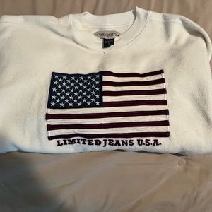 Fleece Americana crew neck